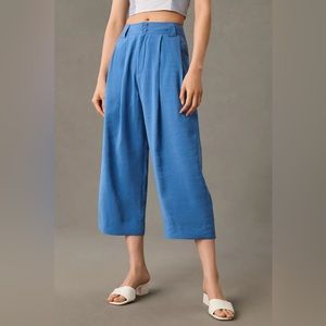 By Anthropologie Cropped Pleated Trousers